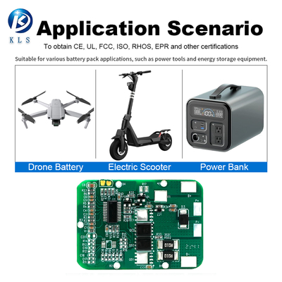 Custom 6S 10A LiFePO4 BMS for Electric Scooters with Temp Sensor