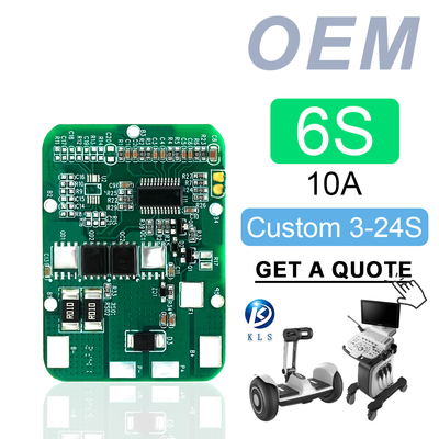 Custom 6S 10A BMS for Li-ion Batteries with Overcharge Protection